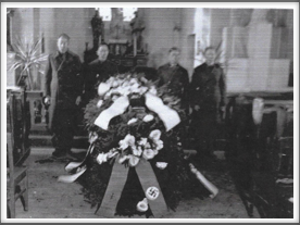 Captain Richard Torrence funeral, photo taken at camp chapel
January 1944